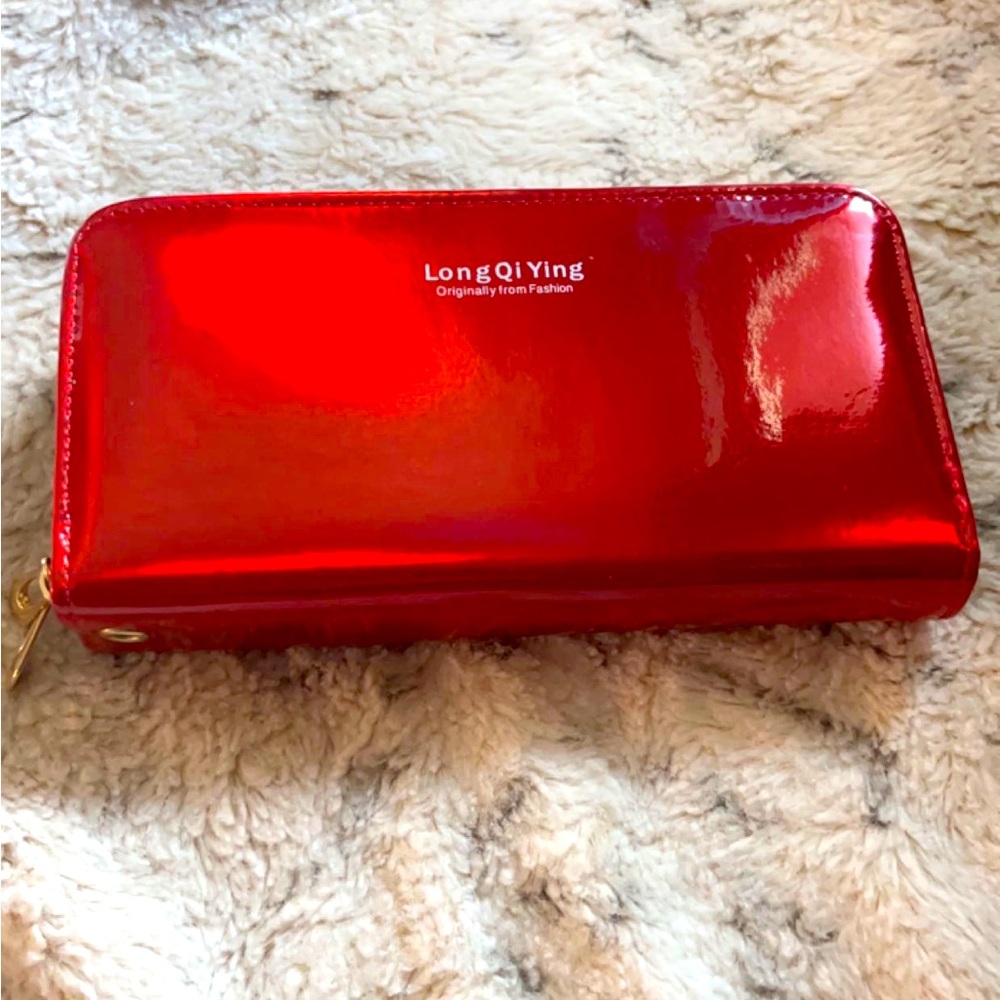 Womens Red Laser Wallet